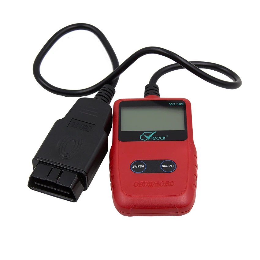 Viecar VC309 OBDII диагностический сканер EOBD VC 309 лучше, чем ELM327 OBD OBD2 диагностический инструмент поддержка SAE J1850 протоколы
