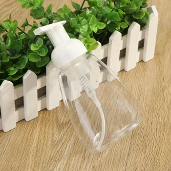 

6pcs/Set 300ml Bathroom Clear Foam Liquid Soap Pump Dispenser Cleanser Bottles
