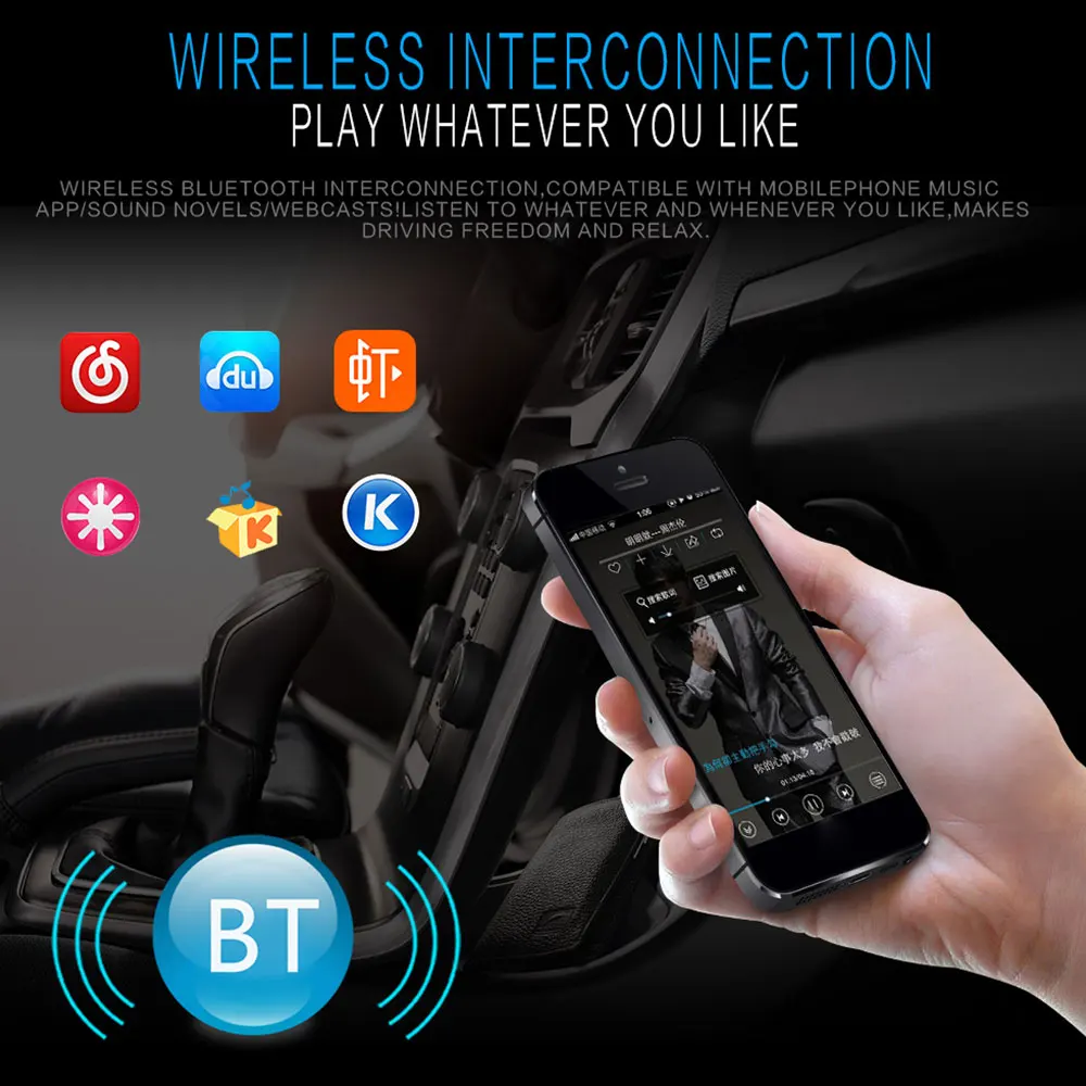 Vehemo Bluetooth автомобильное радио DC12V USB Fm Автомобильный MP3-Плеер Запись/копирование времени дисплей Автомобильный Mp3 радио плеер аудио Универсальный