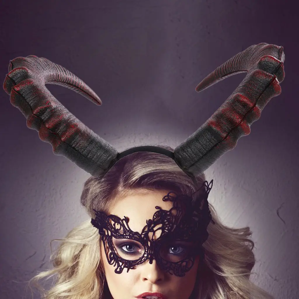 minkissy Fascia per Capelli Corna di Halloween Accessorio per Costumi