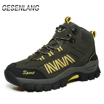 

2020 Mens Hiking Shoes Plus Fur Available Nonslip Wearable Climbing Camping Hunting Trekking Trail Tourism Outdoor Walking Boots