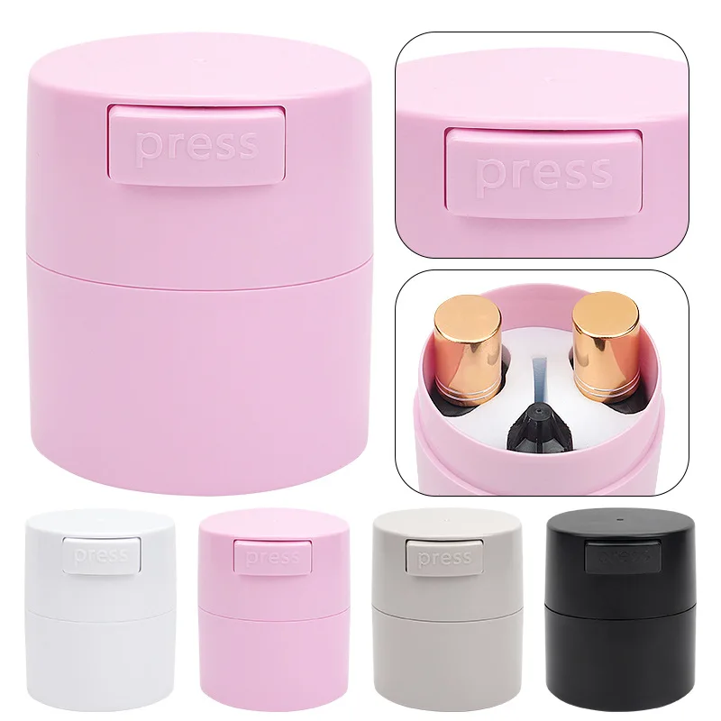 

4 Colors Eyelash Glue Storage Tank Eyelashes Extension Glue Adhesive Stand Jar Container Activated Sealed Box Make Private Logo