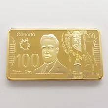 

Canada Commemorative Coin Square Gold Plated Gold Coin Maple Leaf Gold Coin Gold Bar Collectibles Home Decoration