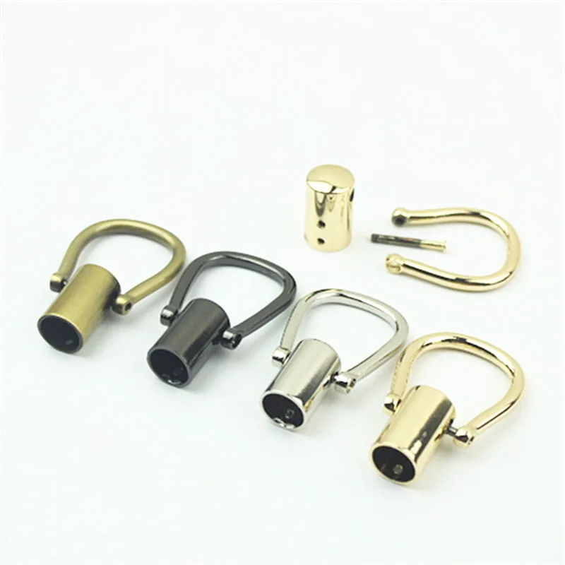 20pcs 13X58mm O Ring Handbag Handle Cap Connector Hanger Hook Metal Bag Strap Stopper Cord Buckle DIY Hardware Accessories