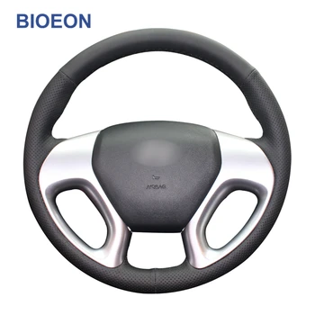 

Black PU Artificial Leather Car Steering Wheel Cover for Hyundai ix35 2011-2015 Tucson 2 2010 2011 2012 2013 2014 2015
