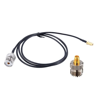 

UHF female SO-239 to SMA female alloy RF coaxial converter & SMA Female to UHF SO239 PL259 Female Adapter Cable 1M