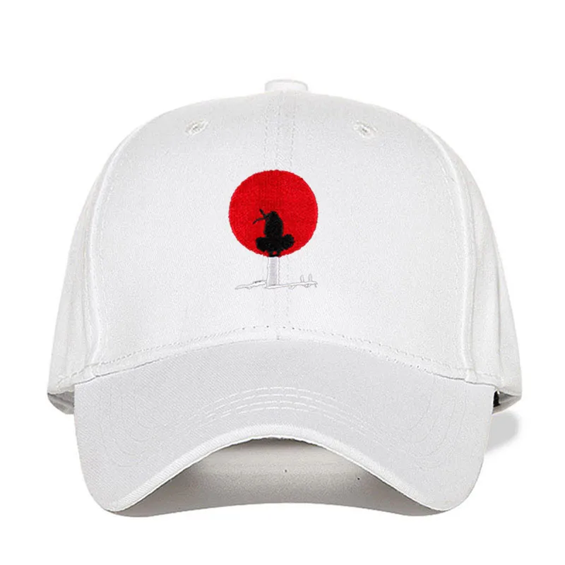 Uchiha Itachi Dad Hat хлопок Akatsuki Аниме Наруто японский Учиха Саске логотип вышивка бейсбольные шапки снепбеки