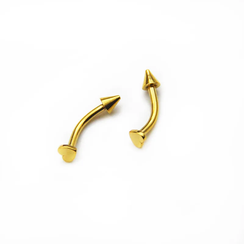 1Pc 16G Surgical Steel Eyebow Ring Stud Banana Rings Curved Barbell Cartilage Piercing Tragus Helix Lip Bar Body Jewelry Women - Image 4