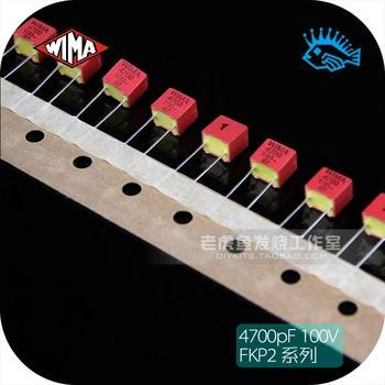 

4PCS Free shipping 4700pF / 472 / 4n7 / 100V FKP2 series 5% WIMA new German electrodeless capacitor