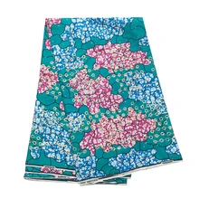 Зеленый принт вышивка африканская восковая ткань с камнями, высокого класса хлопок голландский Голландский Настоящий шнур воска Pange 6 ярдов