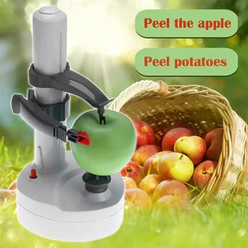 

Stainless Steel Electric Vegetable Fruit Peeler Multi-functional Automatic Peeling Machine Touch Auto Rotate Peeler US/EU Plug