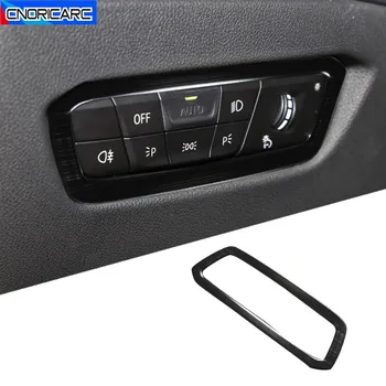 

Car Front Headlight Adjust Switch Frame Decoration Sticker Trim For BMW 3 Series G20 G28 2020 LHD Stainless Steel Accessories