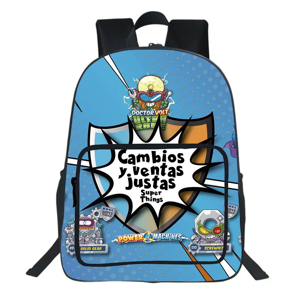 SuperThings Series 7 Backpack Cartoon Schoolbag Boy Girl Student Bookbag Teen Knapsack Men Women Travel Rucksack Gift