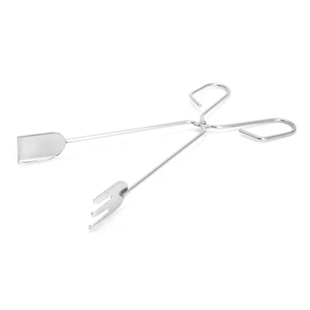 

Scissors Shape Frying Grilled Food Clip BBQ Tools Tongs Outdoor Cooking Gadget