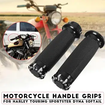 

1"25mm Motorcycle CNC Hand Grip Handlebar For Harley Touring Sportster Dyna Softail
