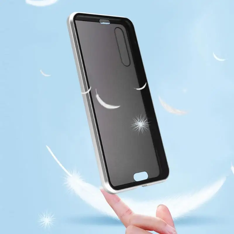 Чехол для телефона, защитная пленка, чехол для телефона, двухсторонний стеклянный чехол, Магнитная Адсорбция, металлический чехол для huawei P20 PRO