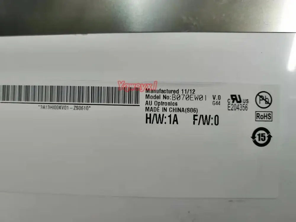Yqwsyxl " дюймовый ЖК-дисплей Панель B070EW01 V0 B070EW01 V.0 1280*800 ЖК-экран Замена панели