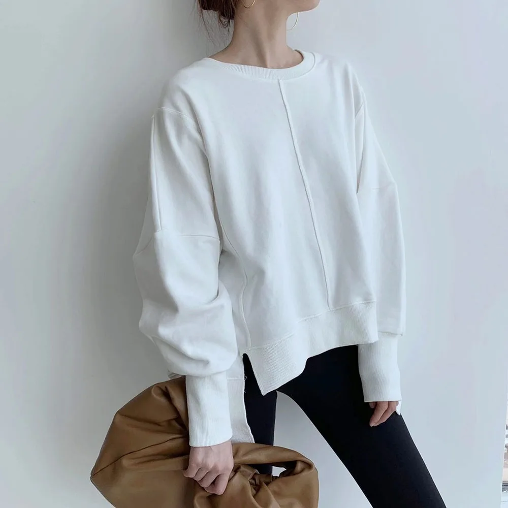 

Hoodie Sweatershirt Women Casual Fashion 2020 White Loose Female Hooded Autumn Japan Korea Oversized Tops Hoodies Kpop Pullover