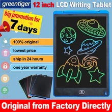 Tablero de escritura inteligente de 12 pulgadas, tableta de dibujo con pantalla LCD, tabletas gráficas digitales, almohadilla de escritura electrónica con bolígrafo