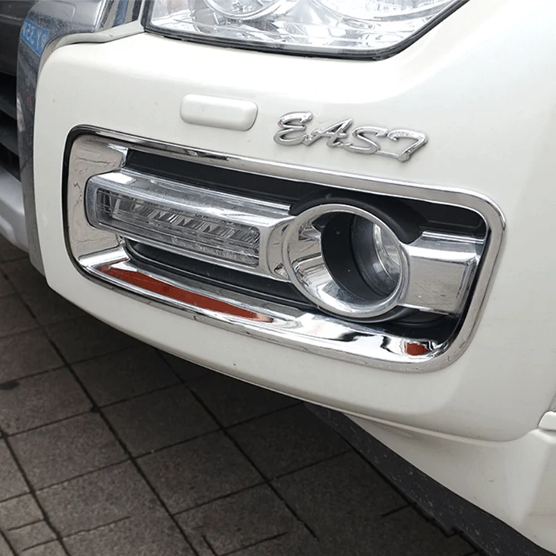 Подходит для Mitsubishi Pajero V93 V97 V87 2015 2020 ABS Хром передний противотуманный светильник