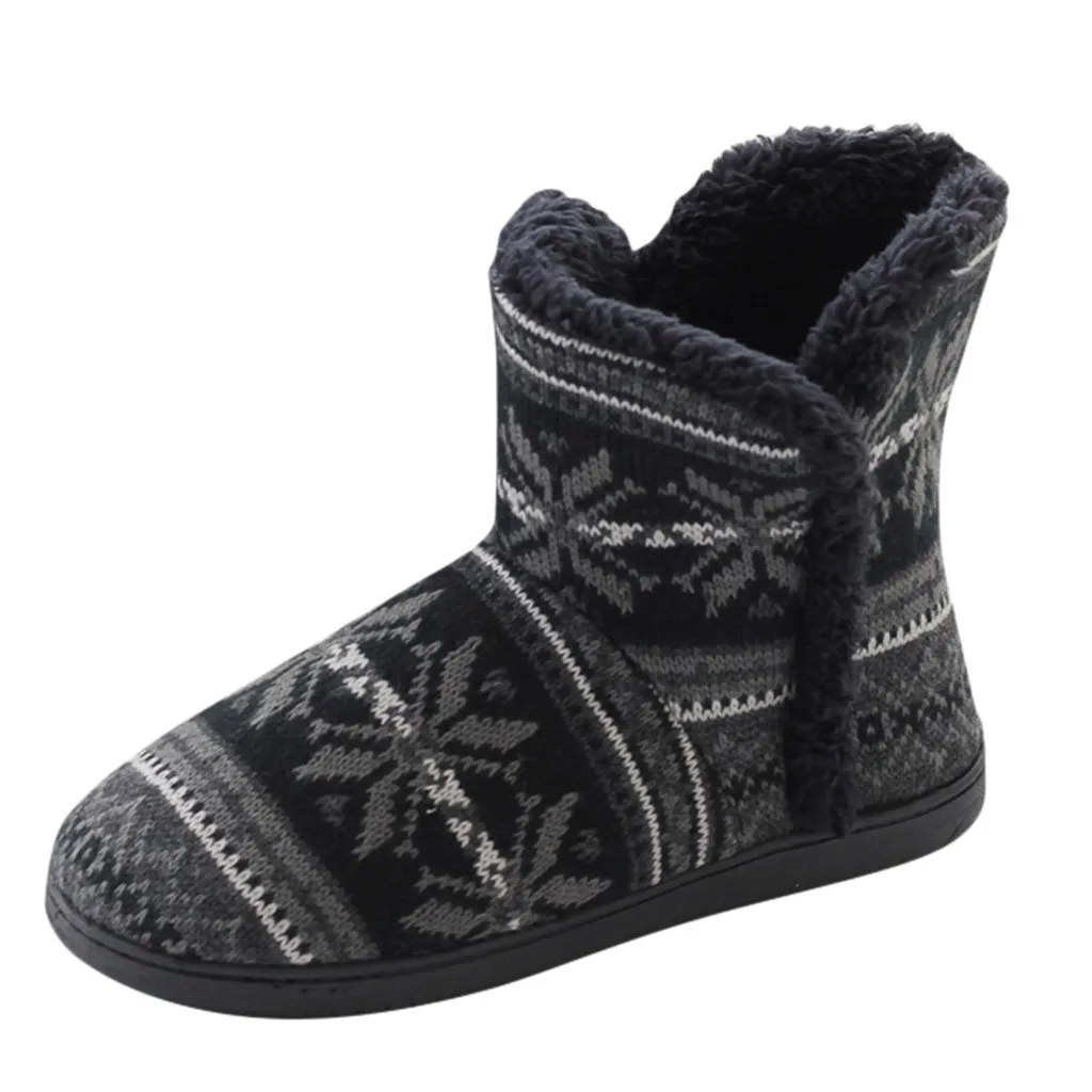 SAGACE/зимние домашние ботинки с принтом; мягкая теплая зимняя обувь из толстого хлопка; удобные ботинки высокого качества