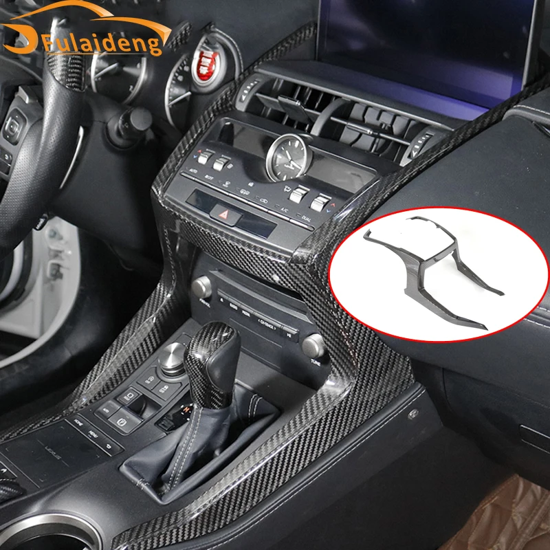 

For Lexus NX200 NX200t 2015-2019 Carbon Fiber ABS Central control panel Stick Shift Both Sides Trim Car Styling Accessories