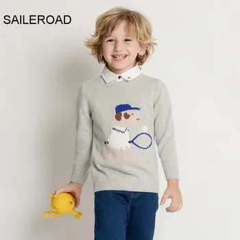 

SAILEROAD 3-9 Years Winter Clothes for Boys Tops for Boy Sweater Children's Clothes Kids for 2020 Chirstmas Knitted Sweater