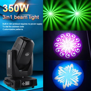 

350w 3in1 Beam Light Spot Wash Moving Head Lights Stage Lighting Equipment For DJ Disco Night Club Wedding Party Christmas