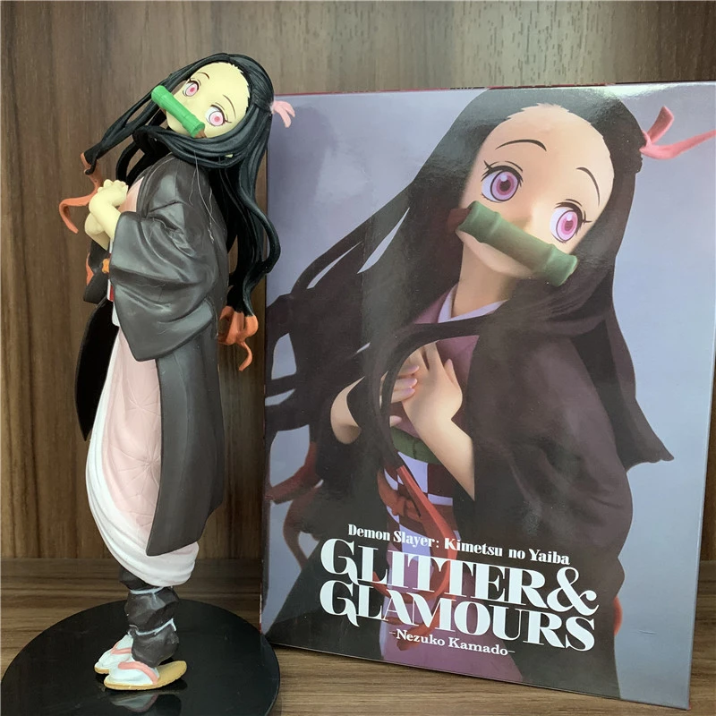 21cm Kamado Nezuko Lovely Crooked Standing Ver Pvc Action Figure Anime Demon Slayer Tanjirou Nezuko Model Gift Action Figures Aliexpress