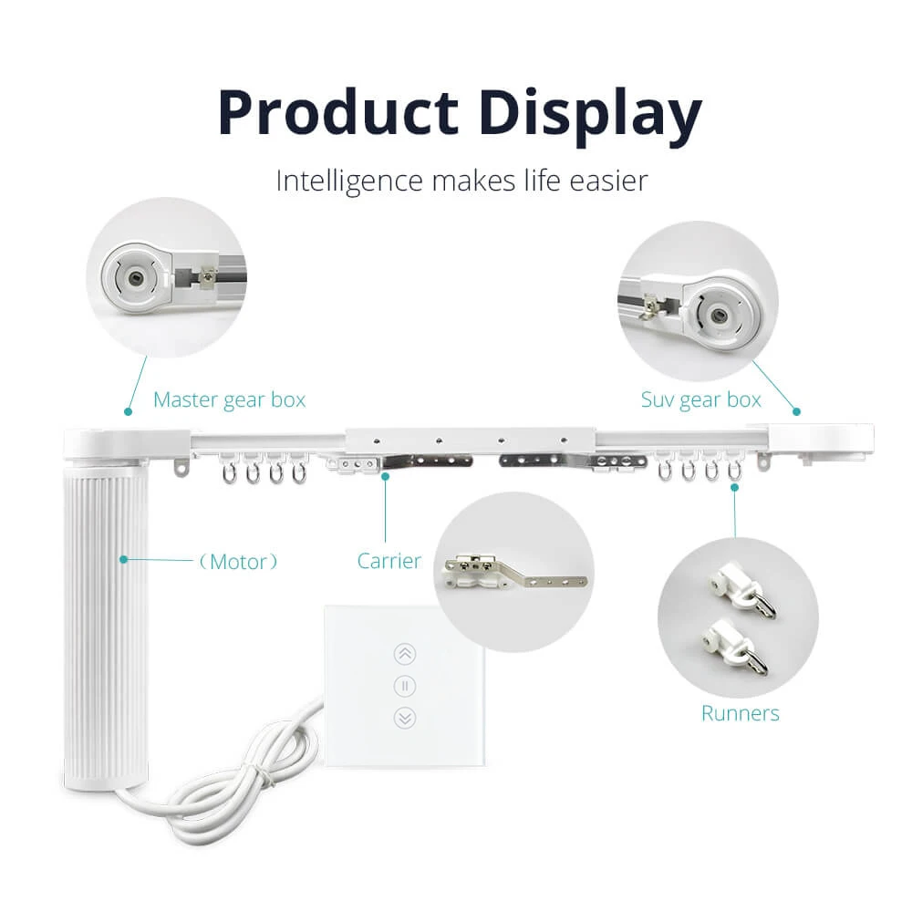 Intelligent House Motorized Smart Curtains With