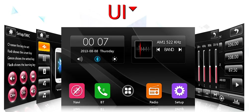 Excellent MEKEDE 2din Car DVD multimeida Player For audi A4 2002 -2008 RS4 with GPS navigation Car Autoradio BT 1080p video free shipping 24
