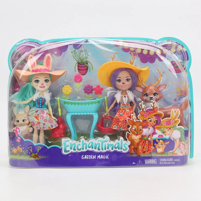 Enchantimals куклы игрушки FKV54 Dolphin Largq Jessa Jellyfish Мариса кларита клоун кэкл Фигурка Набор Модель Модная Кукла - Color: FDG01