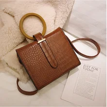 Женская сумка осень и зима модный браслет портативная маленькая квадратная сумка Популярные сумки через плечо с крокодиловым узором