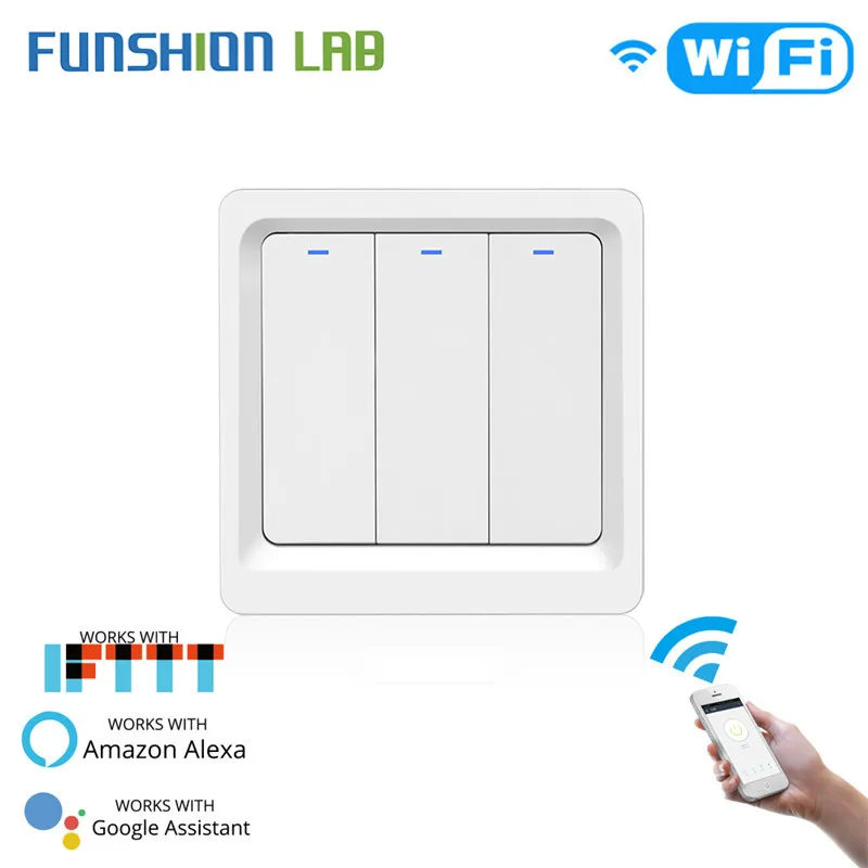 WiFi Smart Light LED Переключатель Кнопка Life/Tuya приложение дистанционное управление