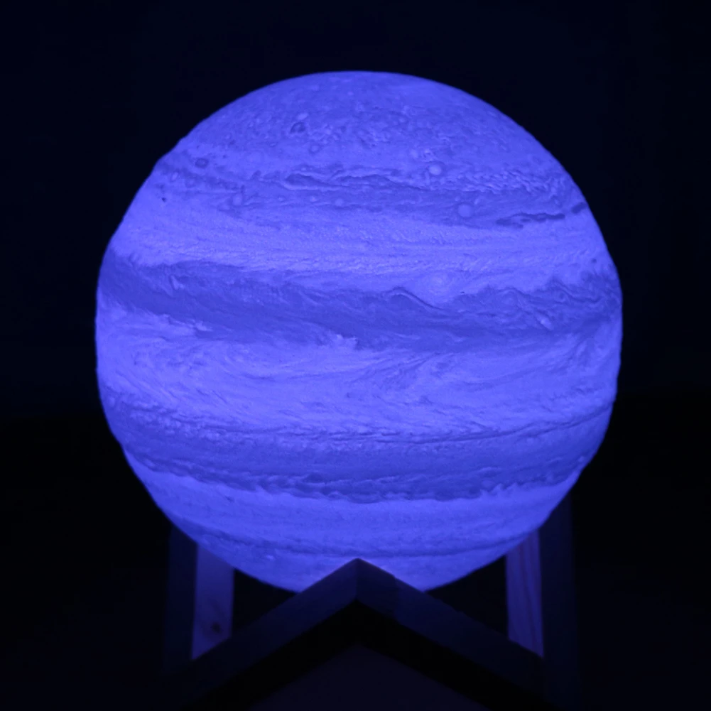 Звездное небо 3D принт Звезда Луна лампа красочный лунный светильник сменный сенсорный домашний декор креативный подарок светодиодный ночной Светильник Galaxy с подставкой