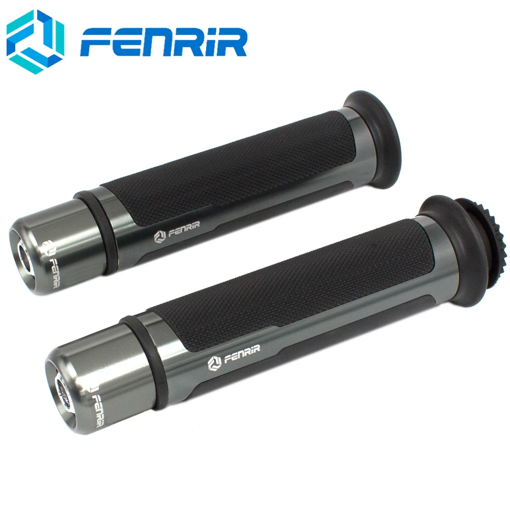 FENRIR мотоциклетные ручки питбайк для Honda Suzuki Yamaha Benelli BMW Ducati KTM Aprilia Kawasaki Hyosung Triumph Bajaj Hayabusa - Цвет: Titanium