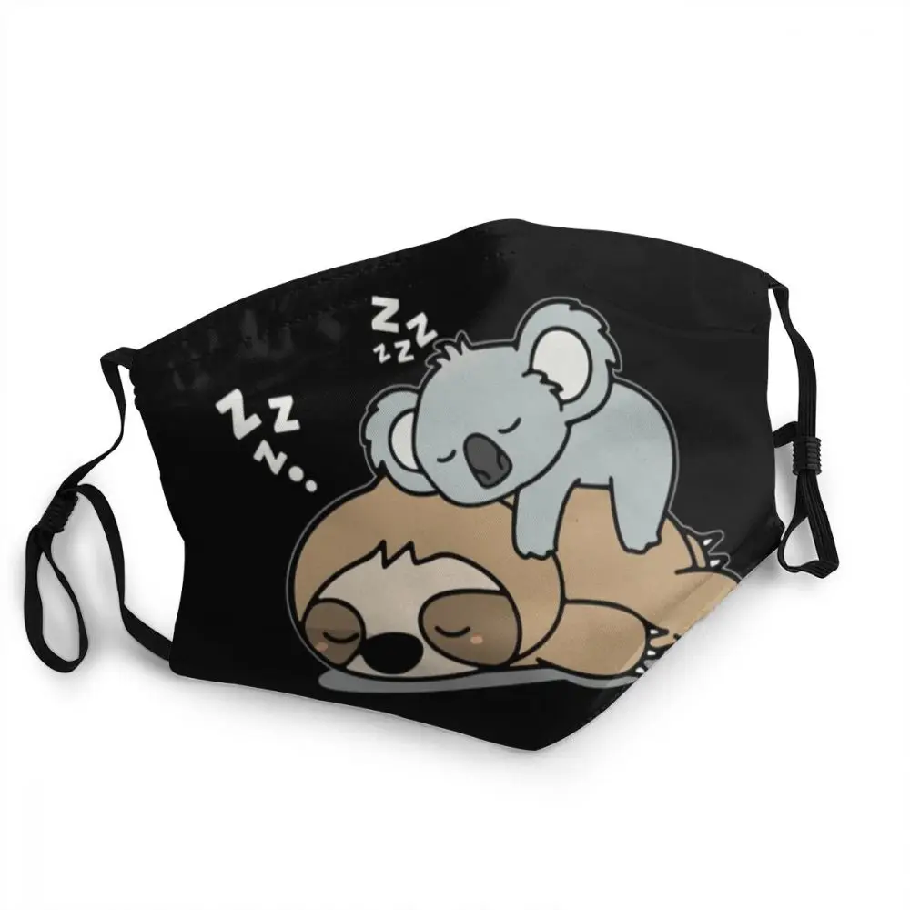 Маска для лица Sloth Koala неодноразовая ленивых животных пылезащитный респиратор