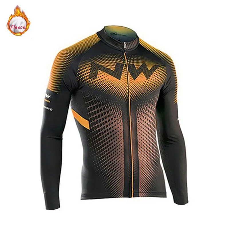 cycling jersey 3 Northwave Зимняя Теплая Флисовая одежда для велоспорта, Мужская трикотажная одежда, спортивный костюм для езды на велосипеде, одежда для горного велосипеда, комбинезон, теплые комплекты NW - Цвет: cycling jersey 3