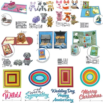 

Pop Up Bitty Ball Purse Flip Frame Swap Animal Add On Crosshatch Geometry 2020 New Cutting Dies for Scrapbooking Craft Cards 04