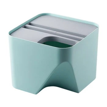 

Kitchen Trash Can Stacked Sorting Trash Bin Recycling Bin Household Dry and Wet Separation Waste Bin Rubbish Bin for Bathroom Bl