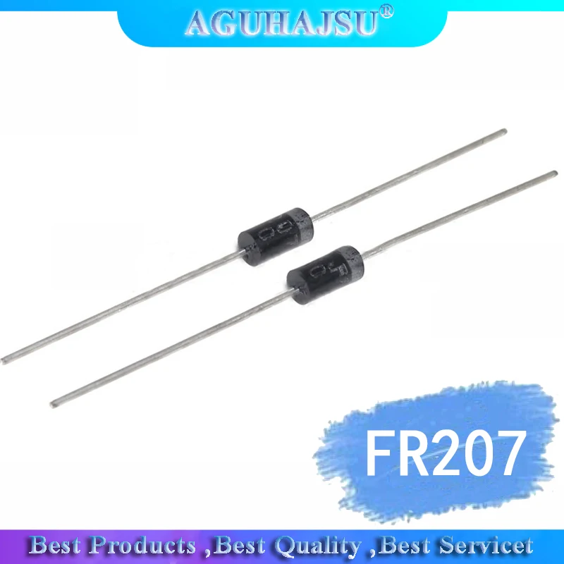100pcs Rectifier Diode 2a 1000v Do 15 Fr7 Diodes Aliexpress
