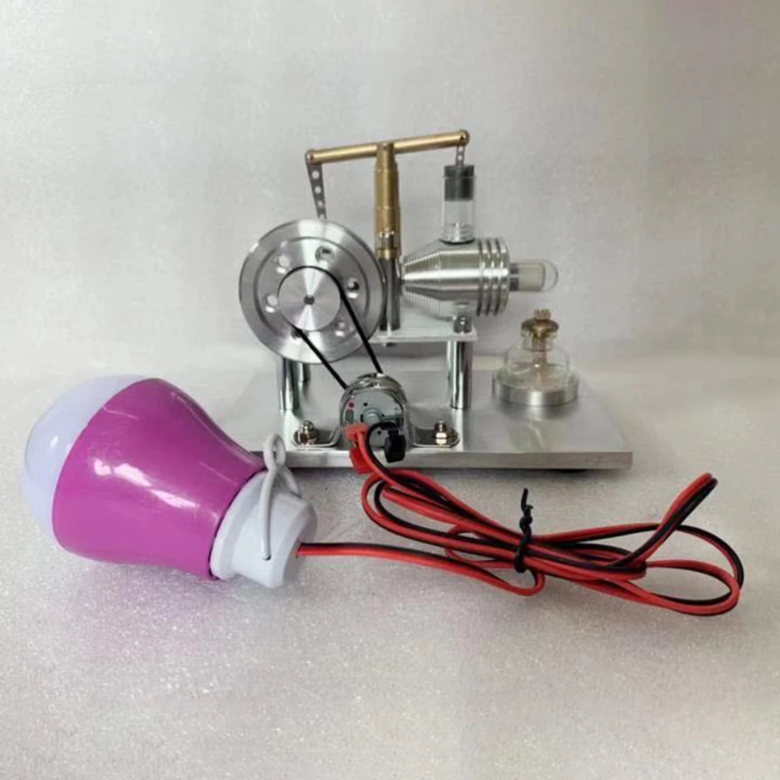 

NFSTRIKE Stirling Engine Model Power Physics Science Experiment Toy With Bulb 2019 New Arrival