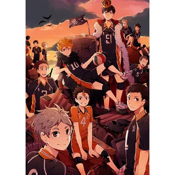 

Volleyball Boy Japan Style Cartoon Anime Haikyuu Poster Modular Painting Anime Posters