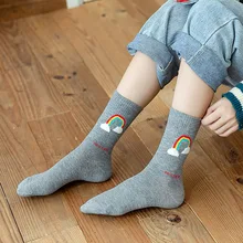 Унисекс сюрприз носки личности Радуга трубка перо пряжа женские носки хлопок носки смешные носки Харадзюку женщин хлопок каваи