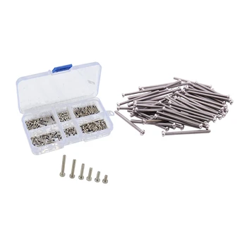 

240 PCS Screws: 180Pcs M2 x 4 / 6 / 8 / 10 / 12 / 16mm Hex Socket Head Cap Screw & 60 PCS M2.5 x 35mm 304 Stainless Steel Round