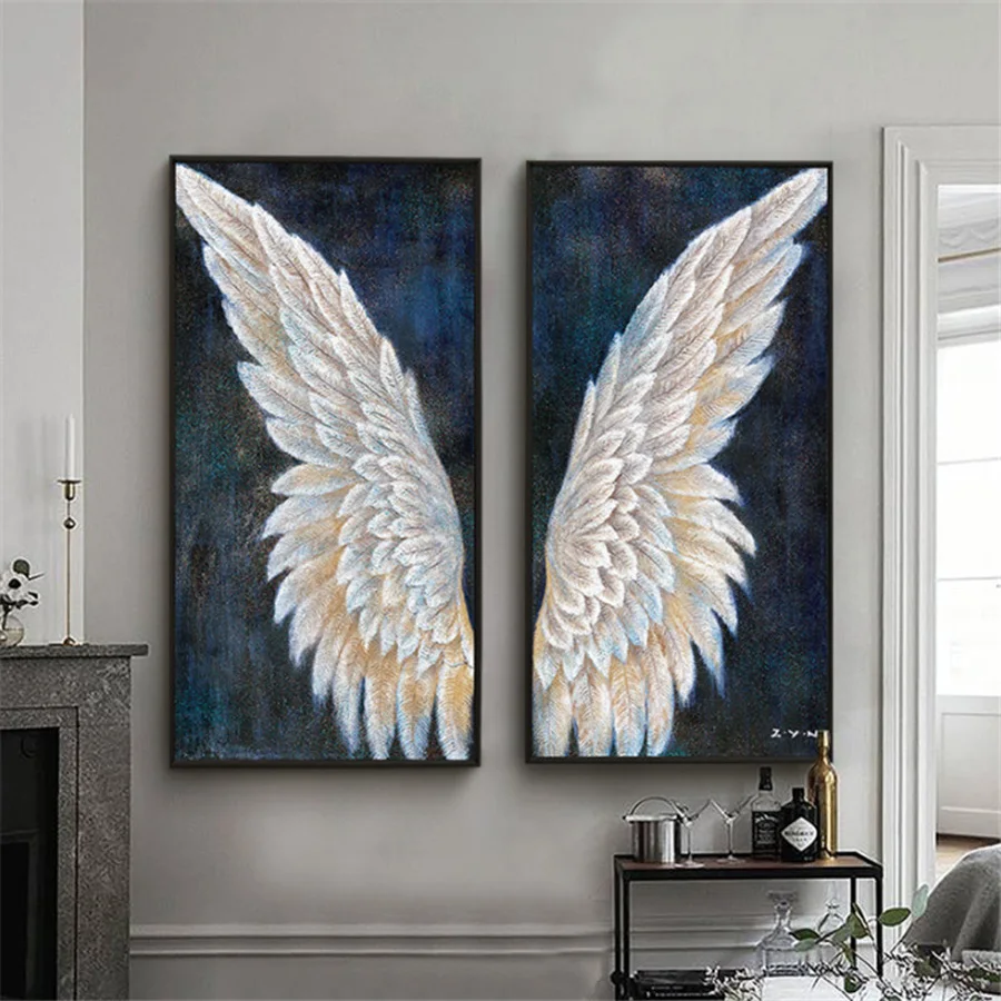 

diy 5d large diamond mosaic abstract angel wings diamond painting cross stitch 3d embroidery full round drill home decor AA1994