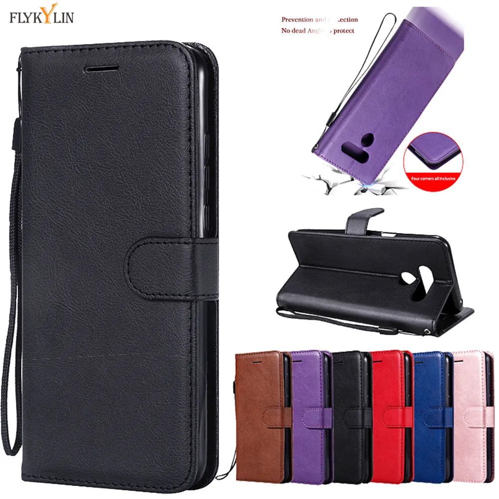 Кожаный чехол для LG V40 V20 V30 V50 книжка с бумажником Q60 K40 K50 Q6 Plus G6 Mini Stylo 4 5 подставкой