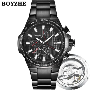 

2020New Men Automatic Mechanical Watch Fashion Casual Luxury Stainless Steel Top Brand Sport Self-Wind Watches Relogio Masculino