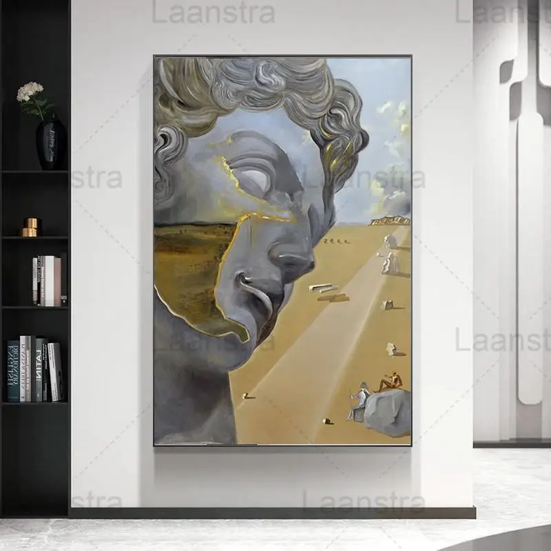 Abstract Art Wall Decor David Sculpture Picture Landscape Canvas Painting Aisle Living Room Hallway Modern Home Decor Poster