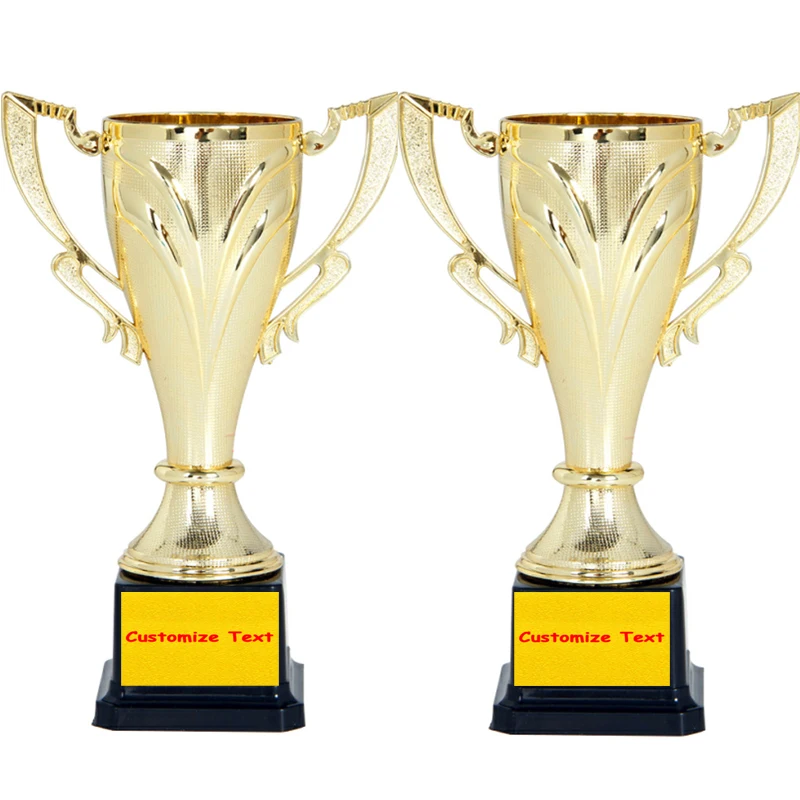 Металлический трофей, заказной текст, пластиковый сувенир с покрытием, Кубок честь, команда, индивидуальные спортивные соревнования, награда